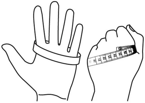 How to measure palm circumference correctly for industrial glove size selection and match with glove size chart